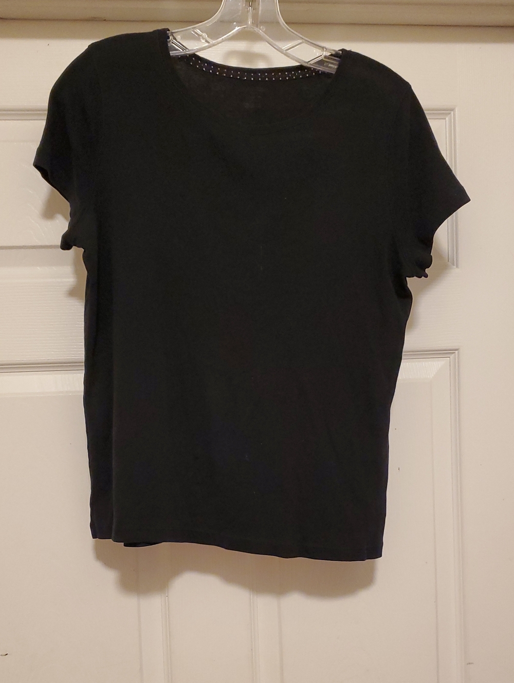 St. John's Bay Black Short Sleeve Crew Tee